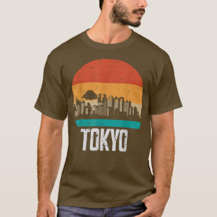 Camiseta Tokyo Japan Retro Vintage Sunset Skyline Tokyo 128