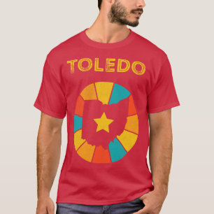 Camiseta Toledo Ohio Vintage angustiou Souvenir 1