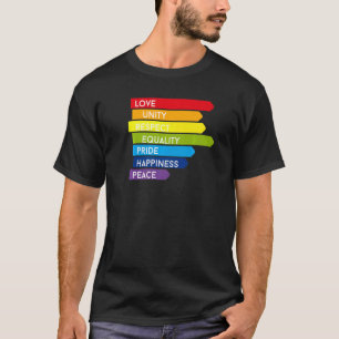 Camiseta Tolerância arco-íris liberdade amor respeito orgul