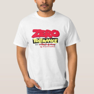 Camiseta Tolerância zero para a discriminação de idade