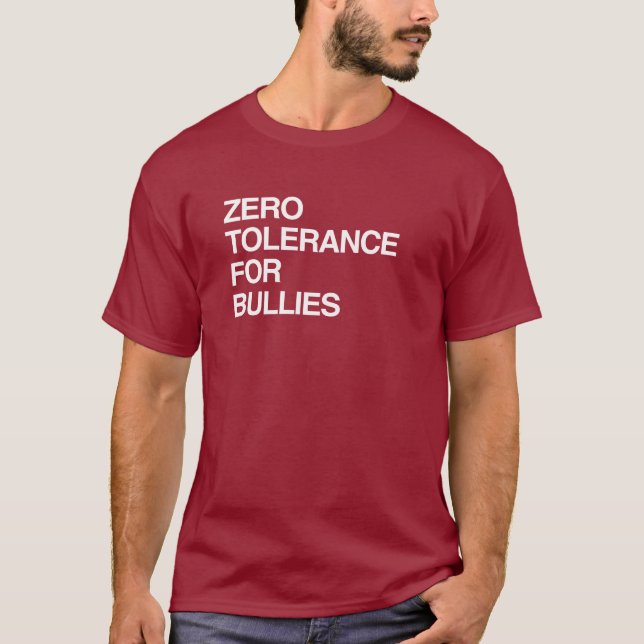CAMISETA TOLERÂNCIA ZERO PARA BULLIAS (Frente)