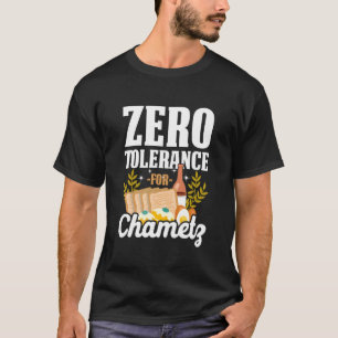 Camiseta Tolerância Zero para Chametz Pessach Seder Judaico