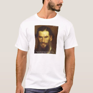 Camiseta Tolstoy "Mude-te a ti próprio" Palavra de Palavras