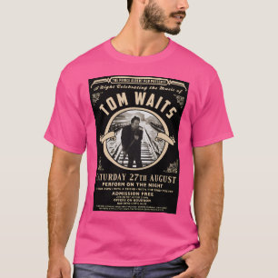 Camiseta Tom aguarda Poster do concerto de eventos