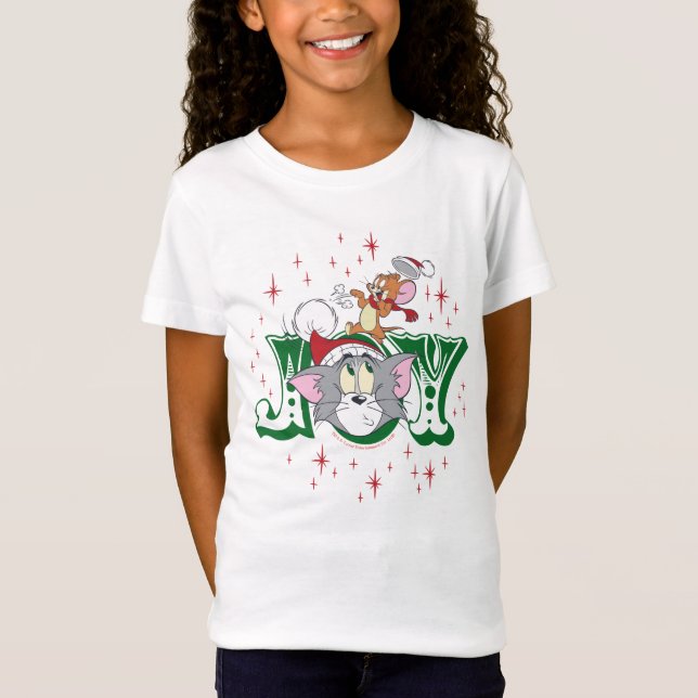 Camiseta Tom and Jerry Holiday Joy (Frente)