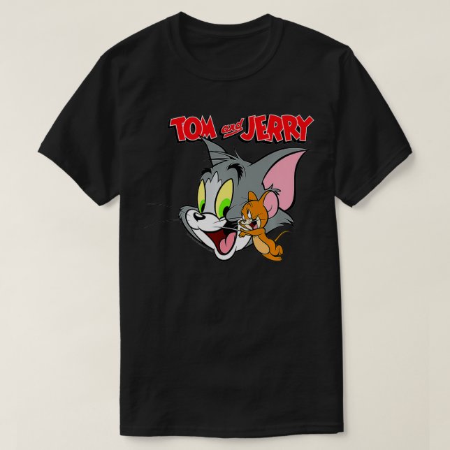 Camiseta Tom And Jerry Simple Portrait Logo Premium  (Frente do Design)
