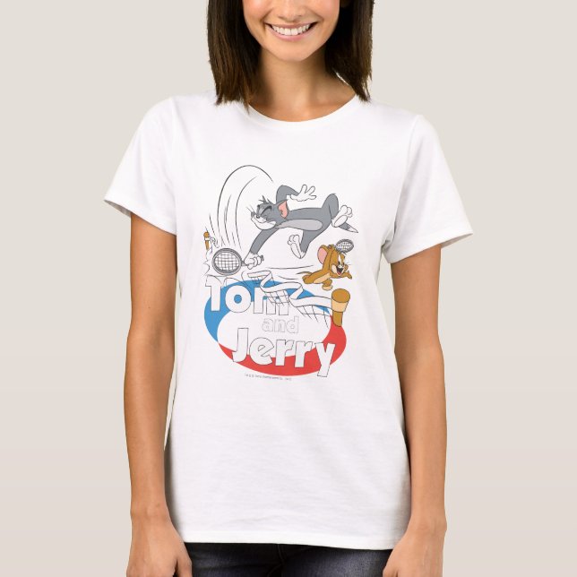 Camiseta Tom and Jerry Tennis Stars 7 (Frente)