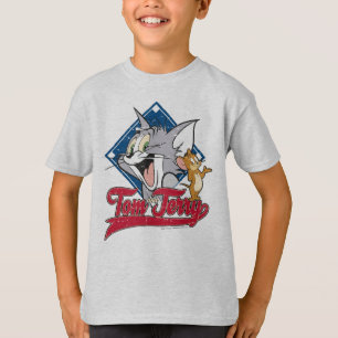 Camiseta Tom And Jerry   Tom And Jerry On Baseball Diamond