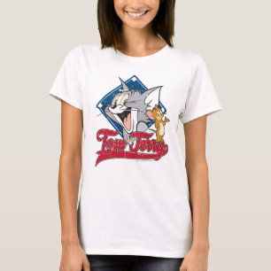 Camiseta Tom And Jerry   Tom And Jerry On Baseball Diamond