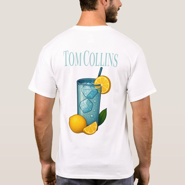 Camiseta Tom Collins T-Shirt – Classic Gin Cocktail (Verso)
