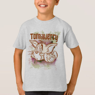 Camiseta Tom e Jerry Brown e verde