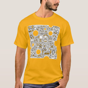 Camiseta Tom e Jerry Doodle Art