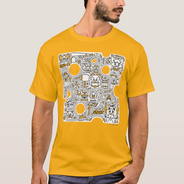 Camiseta Tom e Jerry Doodle Art (Frente)