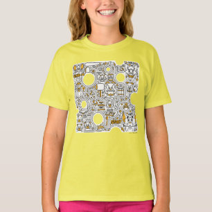 Camiseta Tom e Jerry Doodle Art