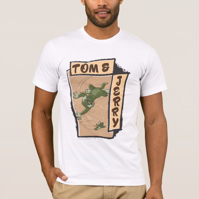 Camiseta Tom e Jerry em um sofá bronzeado (Frente)