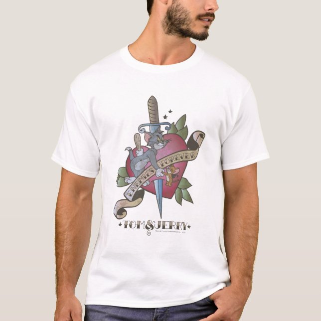 Camiseta Tom e Jerry Enemies para sempre 2 (Frente)