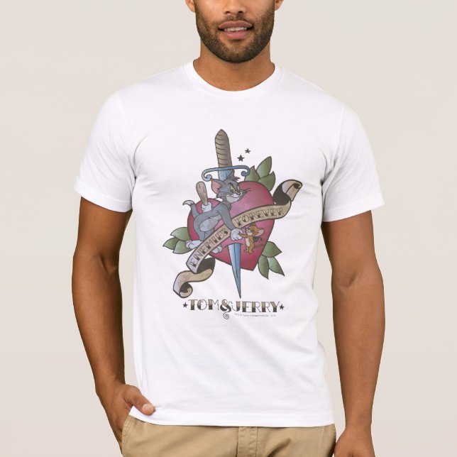 Camiseta Tom e Jerry Enemies para sempre 2 (Frente)