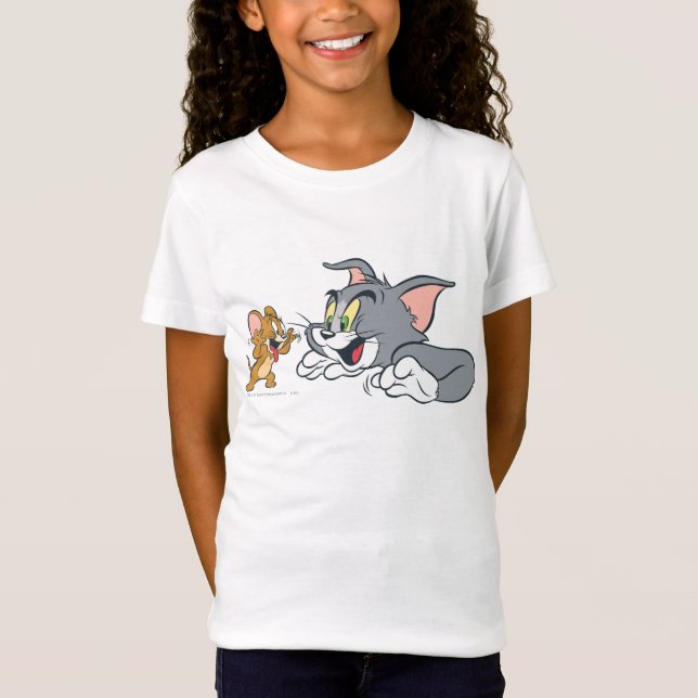 Camiseta Tom e Jerry Fazem Rostos (Frente)