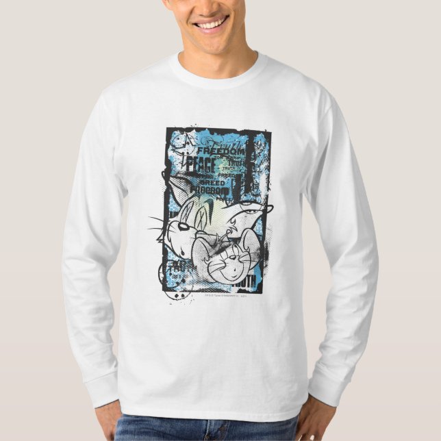 Camiseta Tom e Jerry Grimey (Frente)
