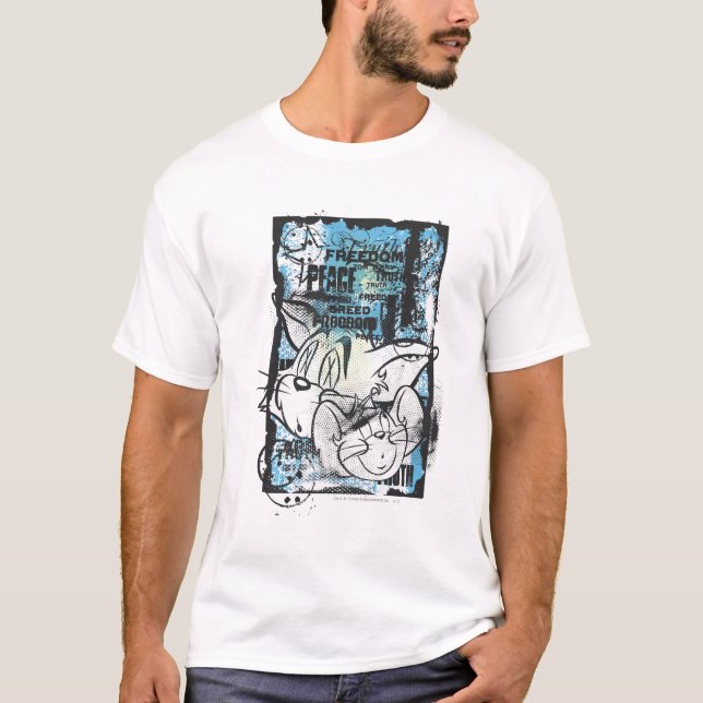 Camiseta Tom e Jerry Grimey (Frente)