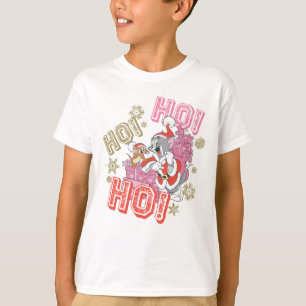 Camiseta Tom e Jerry "Ho! Ho! Ho!" Entrega de presentes de 