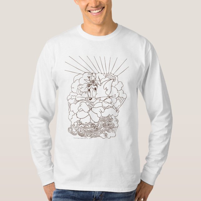 Camiseta Tom e Jerry Outline (Frente)