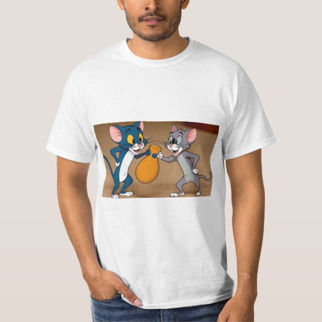 Camiseta Tom e Jerry Punch-up (Frente)