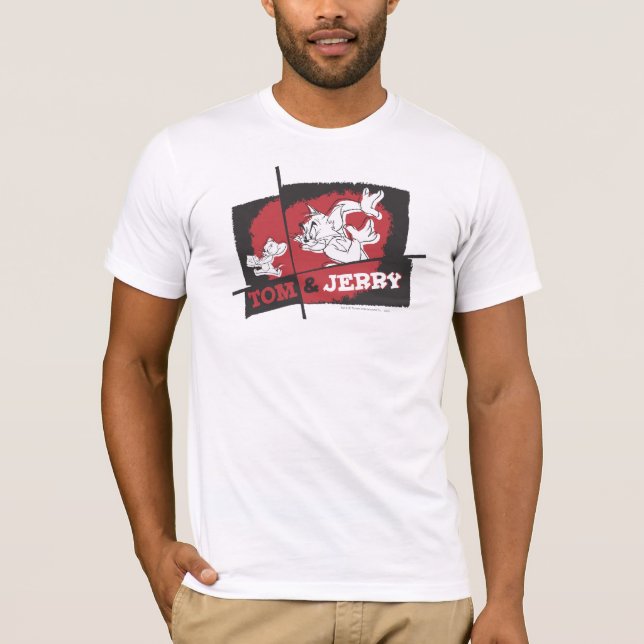 Camiseta Tom e Jerry Red e Black (Frente)