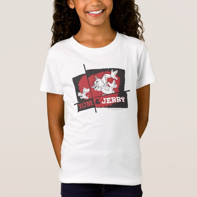 Camiseta Tom e Jerry Red e Black (Frente)