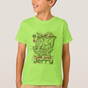 Camiseta Tom e Jerry Rosa e Verde