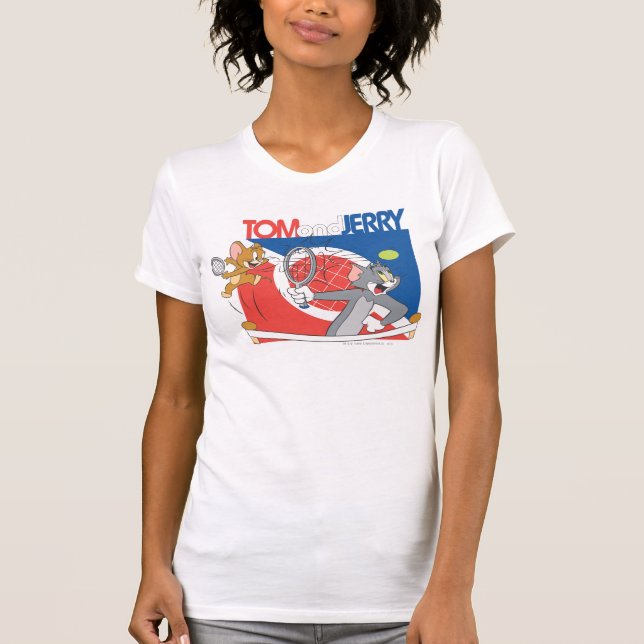 Camiseta Tom e Jerry Tênis Stars 4 (Frente)
