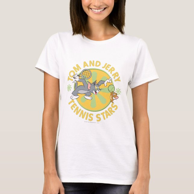 Camiseta Tom e Jerry Tênis Stars 5 (Frente)