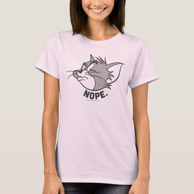 Camiseta Tom E Jerry | Tom Diz Não (Frente)