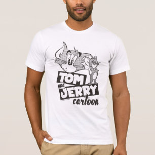 Camiseta Tom e Jerry   Tom e desenhos animados de Jerry
