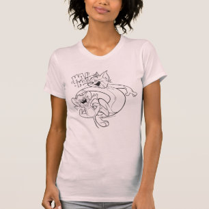 Camiseta Tom e Jerry Tom e riso de Jerry