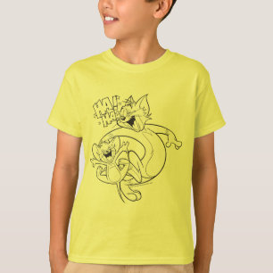 Camiseta Tom e Jerry Tom e riso de Jerry