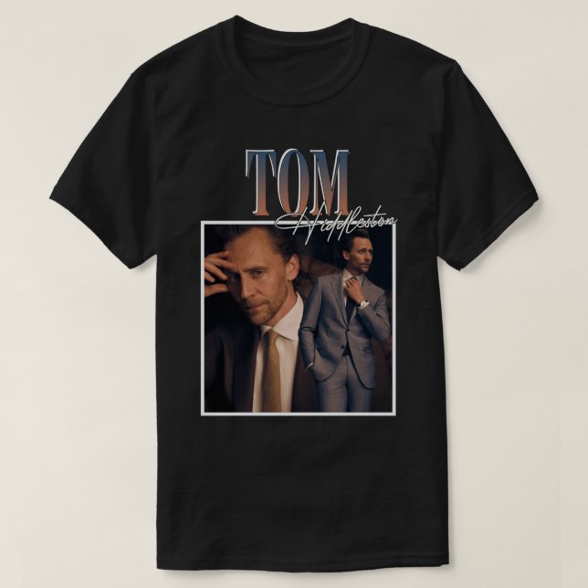 Camiseta Tom Hiddleston Classic T-Shirt (Frente do Design)