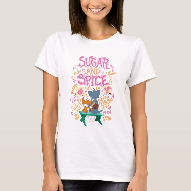 Camiseta Tom & Jerry - Açúcar E Especiarias (Frente)