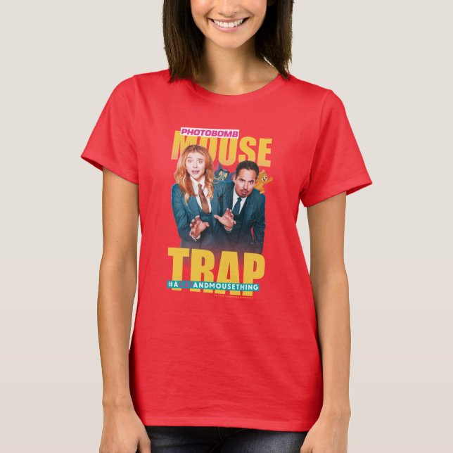 Camiseta Tom & Jerry com Kayla e Terrance - Armadilha de Mo (Frente)