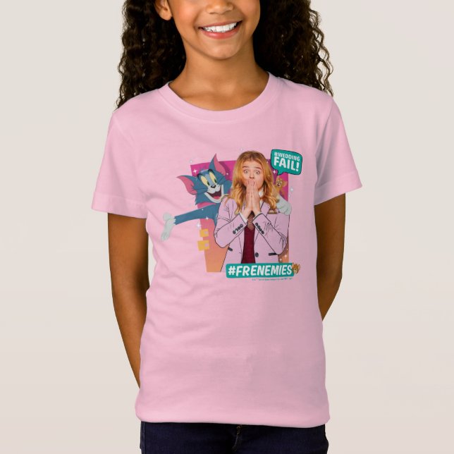 Camiseta Tom & Jerry Com Kayla - Franceses (Frente)