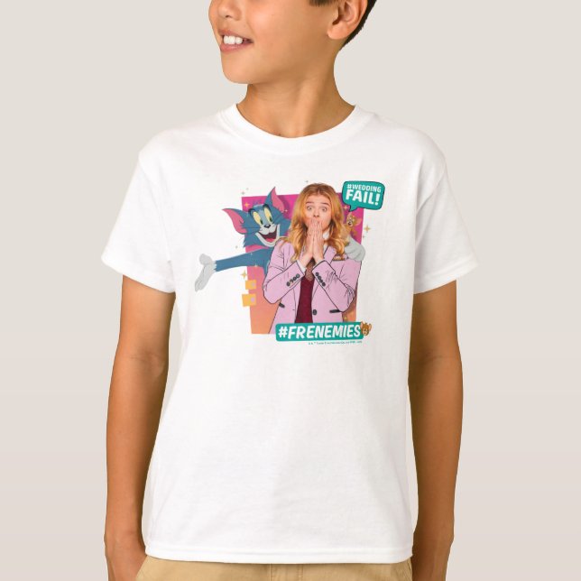 Camiseta Tom & Jerry Com Kayla - Franceses (Frente)