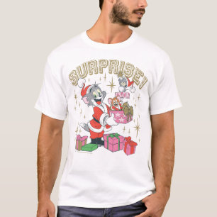 Camiseta Tom, Jerry e a Surpresa de Feriado de Nibbles