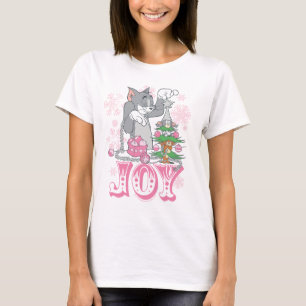 Camiseta Tom, Jerry e Nibbles Decoram a Alegria