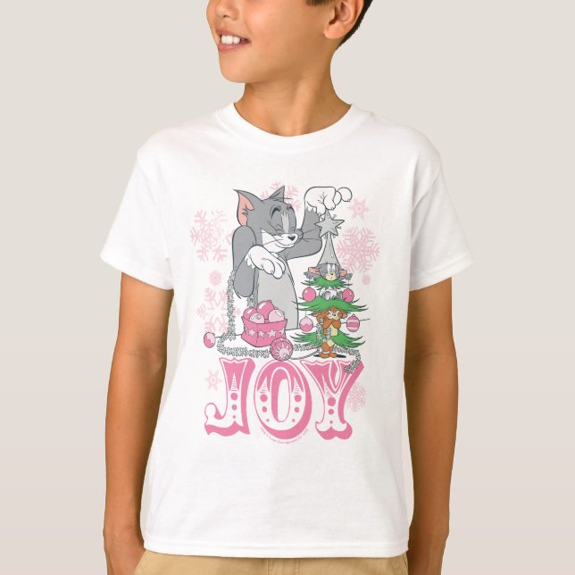 Camiseta Tom, Jerry e Nibbles Desortam a Alegria (Frente)