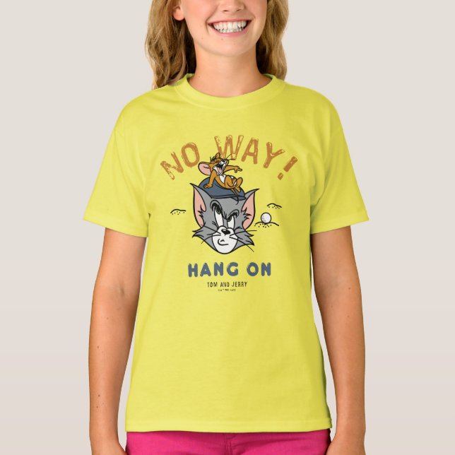 Camiseta Tom & Jerry Golfing "De Maneira Nenhuma" (Frente)