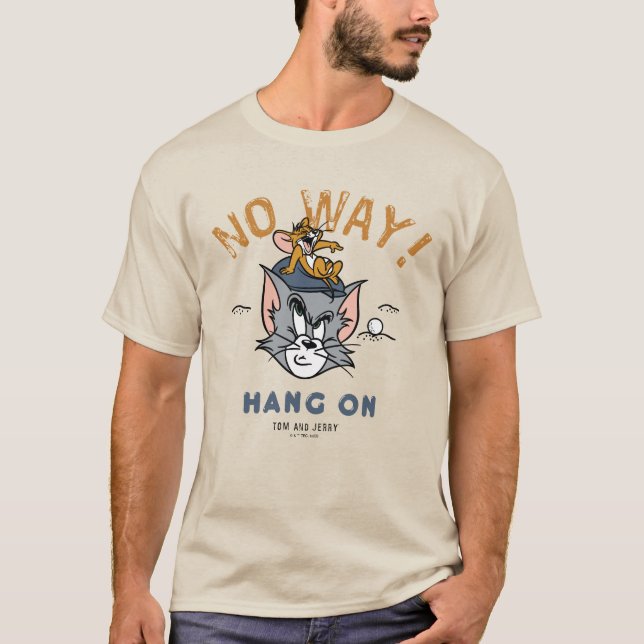Camiseta Tom & Jerry Golfing "De Maneira Nenhuma" (Frente)