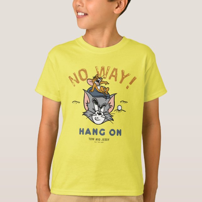 Camiseta Tom & Jerry Golfing "De Maneira Nenhuma" (Frente)