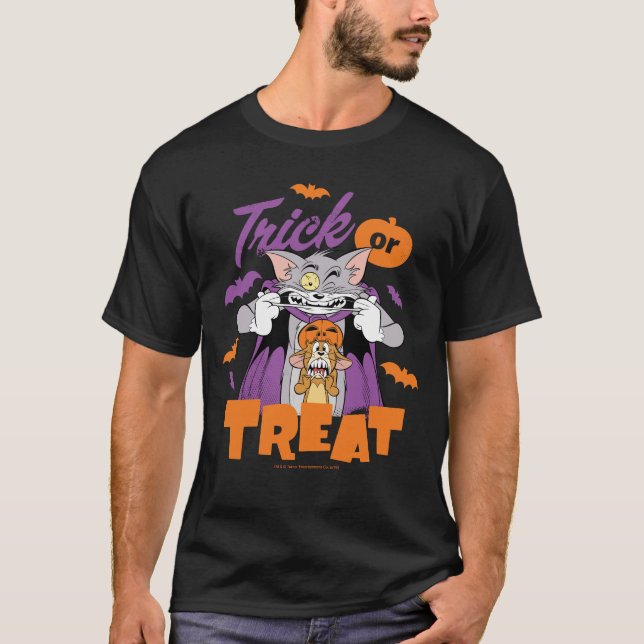 Camiseta Tom & Jerry | Truque ou Tratar (Frente)