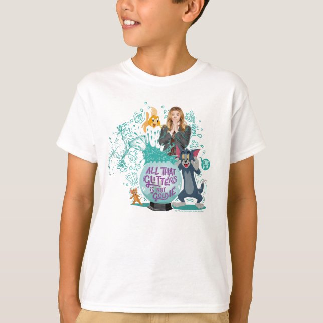 Camiseta Tom & Jerry - Tudo Que Gliters Não É Goldie (Frente)