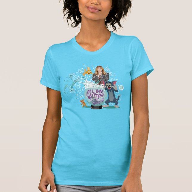 Camiseta Tom & Jerry - Tudo Que Gliters Não É Goldie (Frente)